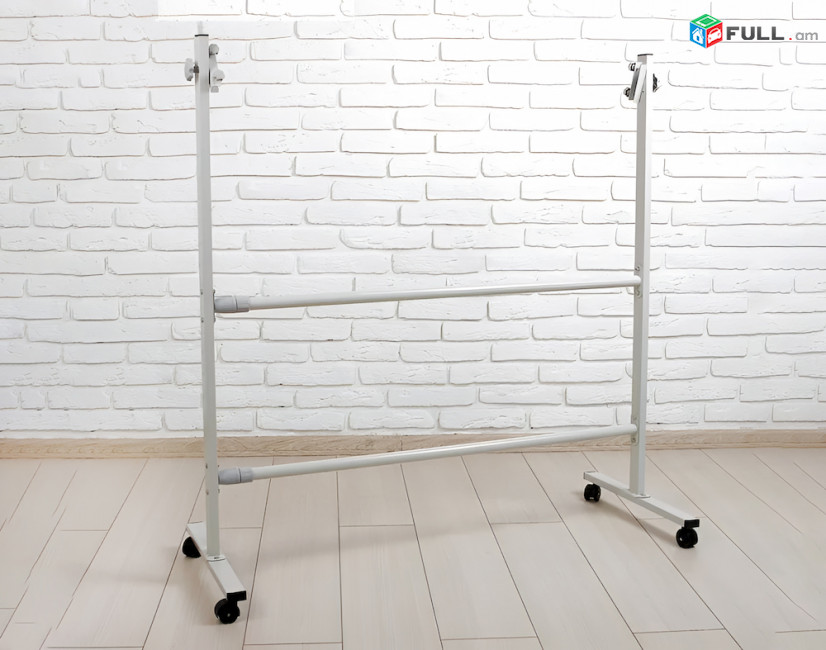 Whiteboard սպիտակ գրատախտակի ունիվերսալ ստենդ մնչ 120x240սմ, անիվներով Flipchart