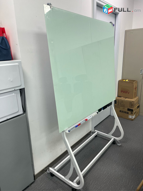 Ստենդով սպիտակ մարկերային Whiteboard գրատախտակ մարկերով, 90x120cm flipchart spitak grataxtak markerov markerayin