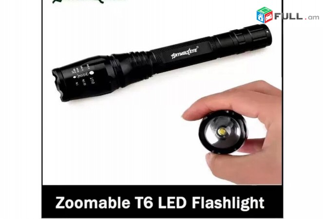 2019 Model, 2x18650 Battery, 8000 Lumen Sev LED Lapter Cree XM-L T6
