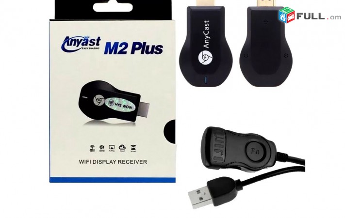 Tupov, AnyCast M2 Plus Wifi HDMI TV Display Dongle for PC, Phones and Tablets