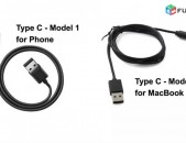 Lriv Nor, 1M, USB 3.1 Type C Data Charge Cables for Phone and MacBook