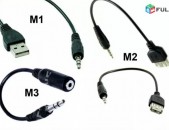 Lriv Nor 3.5mm Audio Jack to 3.5mm Jack or USB 2.0 Adapters