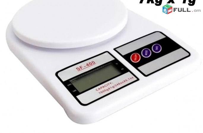 Tupov, 7Kg x 1g Ksherqner Electronic Kitchen Scale - 14x14 cm - Akcia