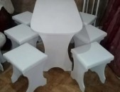 Լամինատից սեղաններ եւ աթոռներ 