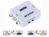 AV to VGA converter adapter ադապտեր переходник новый 