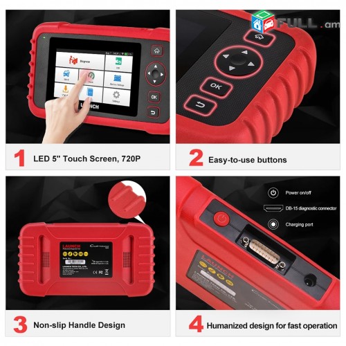 LAUNCH X431 CRP129X OBD ll professional diagnostika sensor ekran android shat arag ashxatox tarmacumner@ anvchar ansahmanapakumov wi-fi