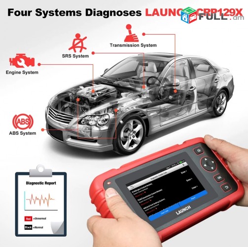 LAUNCH X431 CRP129X OBD ll professional diagnostika sensor ekran android shat arag ashxatox tarmacumner@ anvchar ansahmanapakumov wi-fi