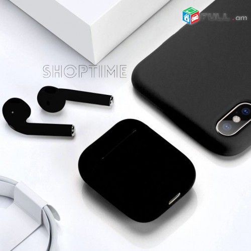 AirPods Black Mat/anlar akanjakal/Անլար ականջակալ սև մատվի/Չափազանց պրակտիկ