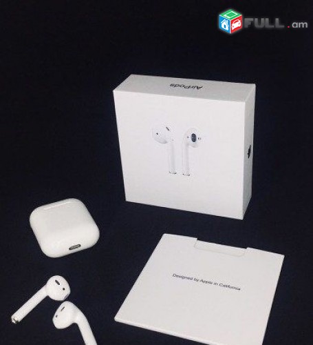 Airpods/airpods 2 LUXE COPY/Apple լոգոտիպ/Լյուքս դասի բարձր որակ
