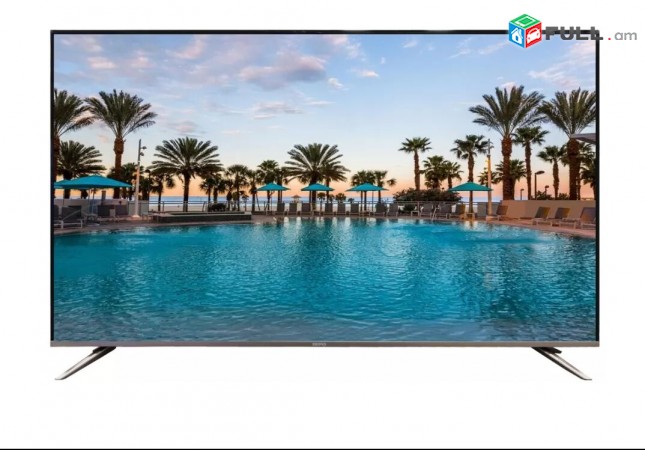 4K Android Berg 58 147sm. DVB-T2, Wi-Fi, Google assistant, Google cast. Nor eras