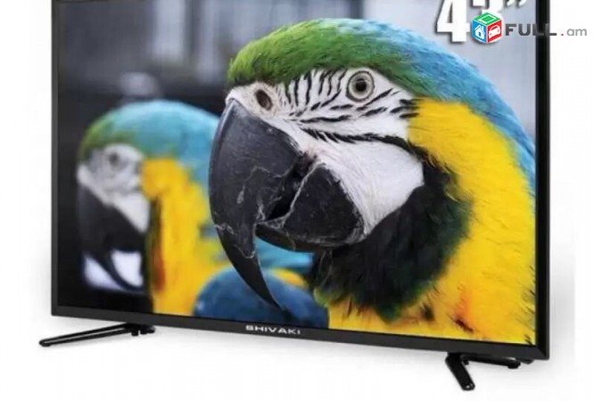 Android Smart TV Shivaki 43 109sm. DVB-T2, Wi-Fi, Full HD, Հեռուստացույցների մեծ