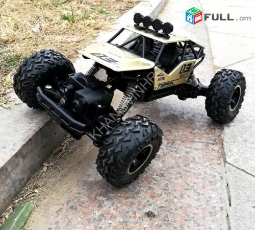 Nor Vorakyal metalik rc car pultov meqena Crawler 1: 16 chapi