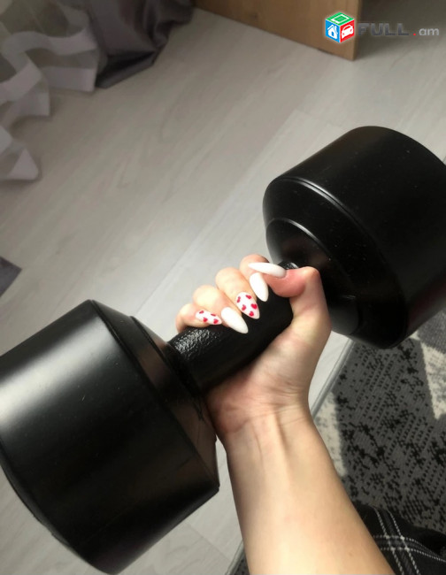 Նոր վինիլային գանտել  2 հատ ,2Х5 կգ ,dumbbells