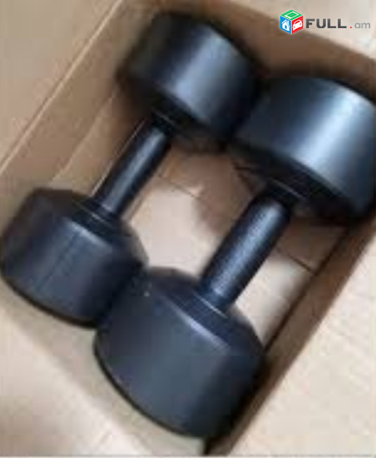 Նոր վինիլային գանտել  2 հատ ,2Х5 կգ ,dumbbells