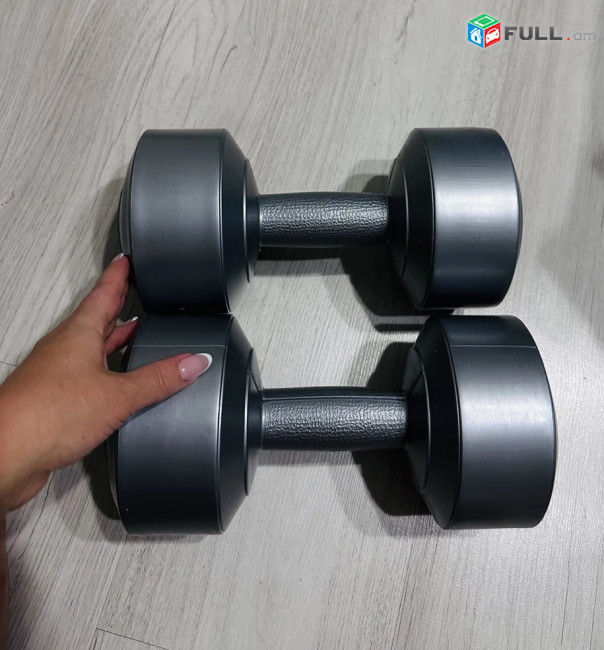 Նոր վինիլային գանտել  2 հատ ,2Х5 կգ ,dumbbells