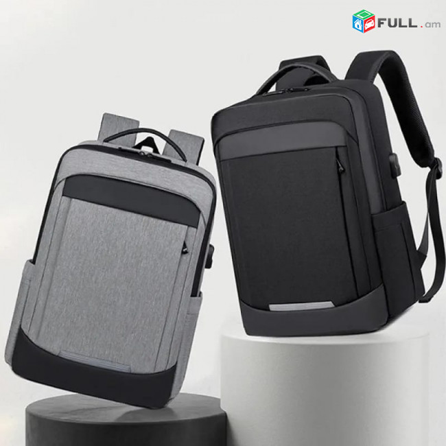 Նոութբուքի ՍՄԱՐԹ պայուսակ Ջրակայուն USB, Notebook Backpack 17 inch, smart laptop bag
