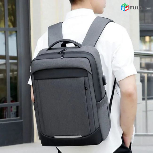 Նոութբուքի ՍՄԱՐԹ պայուսակ Ջրակայուն USB, Notebook Backpack 17 inch, smart laptop bag