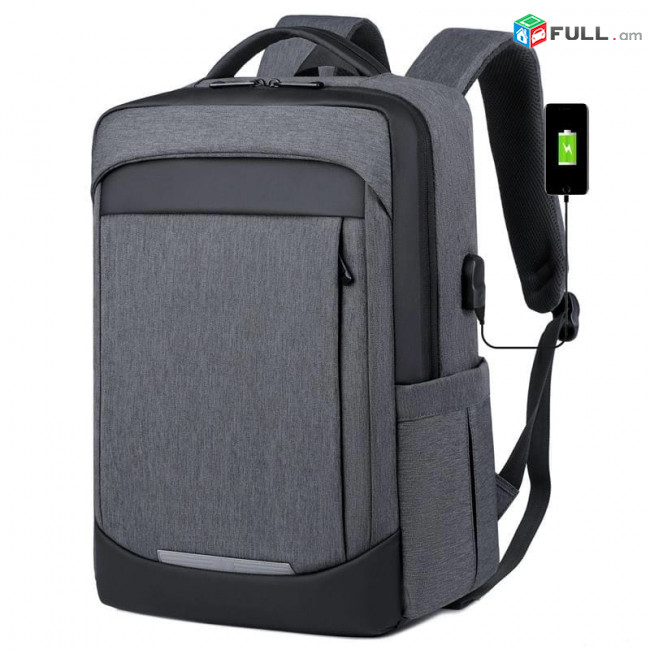 Նոութբուքի ՍՄԱՐԹ պայուսակ Ջրակայուն USB, Notebook Backpack 17 inch, smart laptop bag