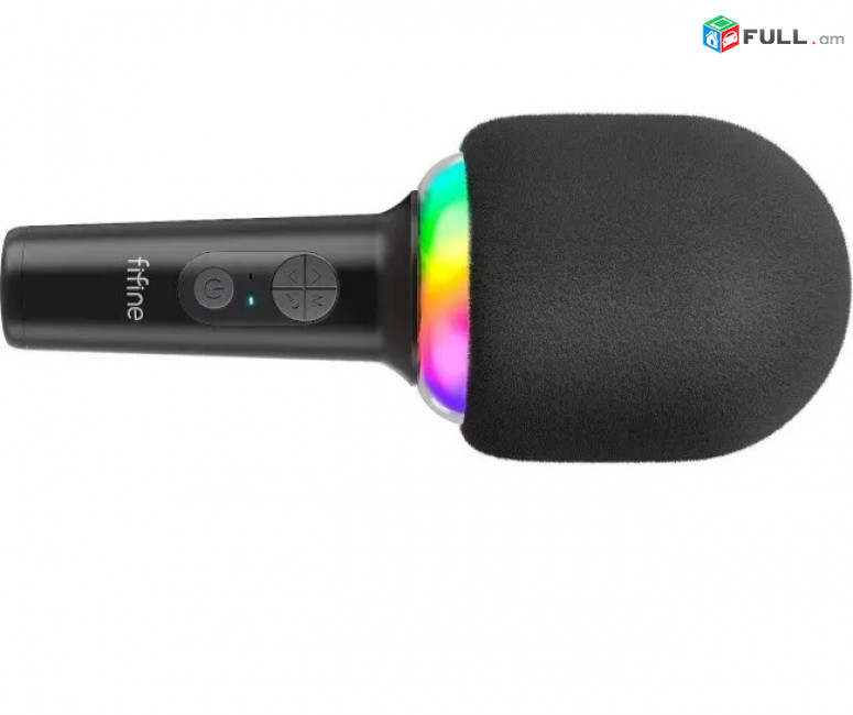 Նոր RGB Կառաոկե Անլար Միկռաֆոն Микрофон Fifine E2, беспроводной караоке микрофон шикарной световой подсветкой