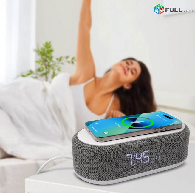 Անլար 5/1 ում լիցքավորիչով + զարդուցիչ + գռադուսնիկ + ժամացու + նաչնիկ, 5/1 будильник + ночник + градусник + часы
