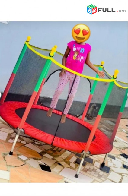Մանկական բատուտ 140x122cm, детский батут трамплин Indoor Home Childrens Net Trampoline Bed Baby Jump Jumper