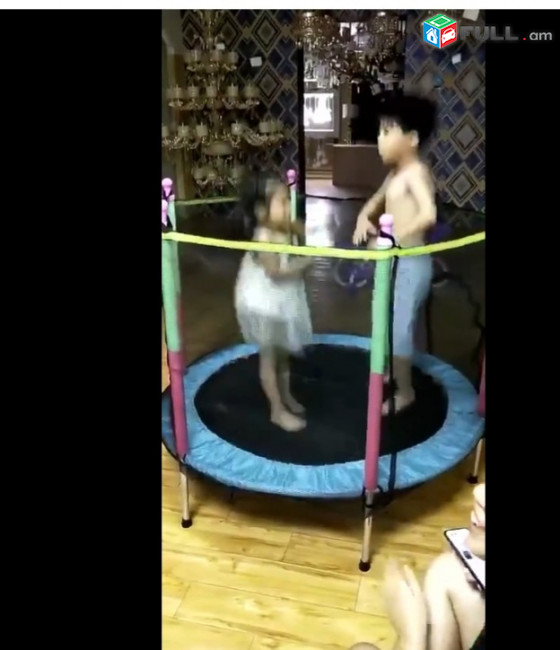 Մանկական բատուտ 140x122cm, детский батут трамплин Indoor Home Childrens Net Trampoline Bed Baby Jump Jumper