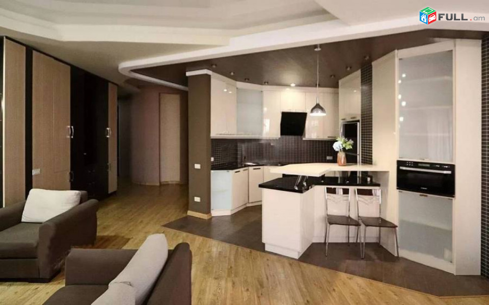 Վարձով է տրվում 3-ը-4-ի դարձրած  բնակարան Բյուզանդ փողոցում,նորակառույց շենքում