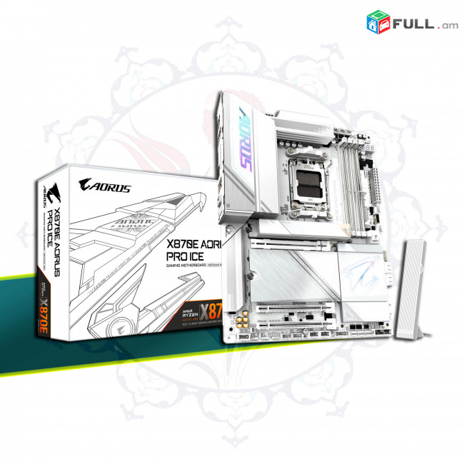 Gigabyte X870E Aorus Pro ICE - AMD AM5 Socket LGA 1718- Motherboard - մայրսալիկ