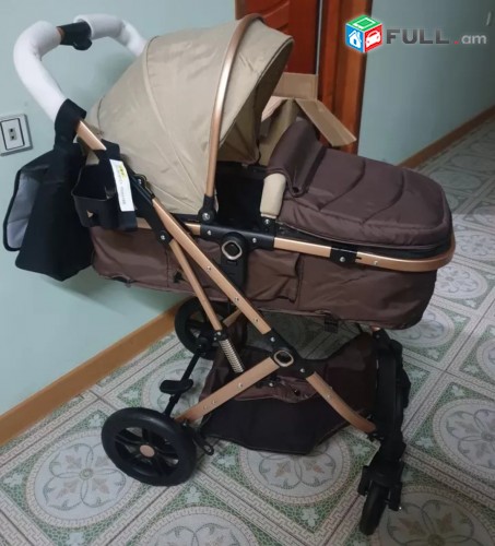 Մանկասայլակ belecco շատ կոմպակտ ծալվող, baby stroller belecco brown