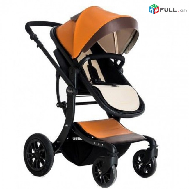 Коляска Aimile экокожа трансформер 2 в 1, մանկասայլակ, baby stroller