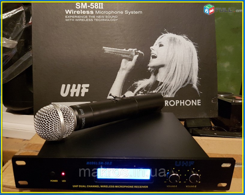 Վարձով - Shure SM-58 Profesional mikrofon distancion, պրոֆեսիոնալ միկրոֆոն, Օրիգինալ