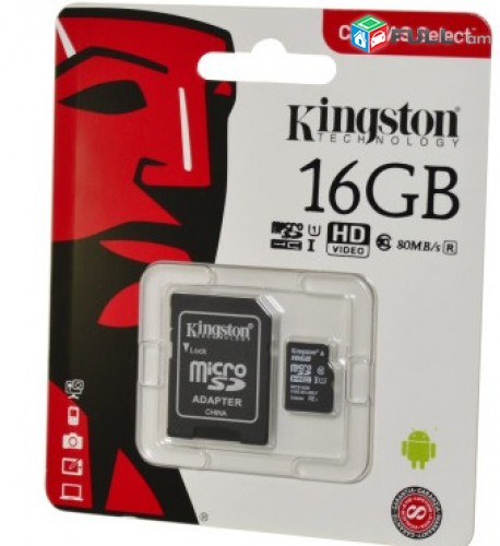 Smart lab: Карта памяти чип original 16gb KINGSTON