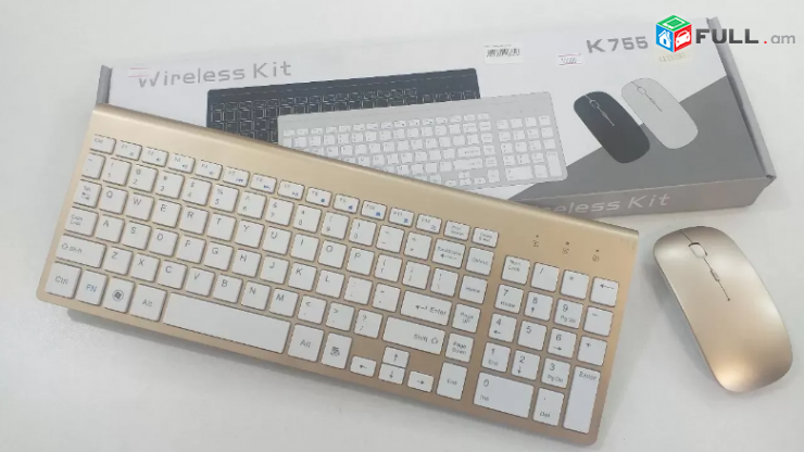 Smart lab: PC Keyboard klaviatura Клавиатура + mouse Wireless Kit K755 anlar 
