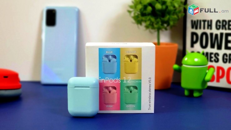 Smart Lab: InPods 12 anlar bluetooth naushnikner airpods nor TWS V5.0