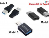 USB 3.1 Type C to USB 3.0 OTG, MicroUSB Adapters - 3 Type Models