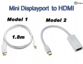 Full HD Mini DisplayPort To HDMI Converter - Model 2 ev Model 1