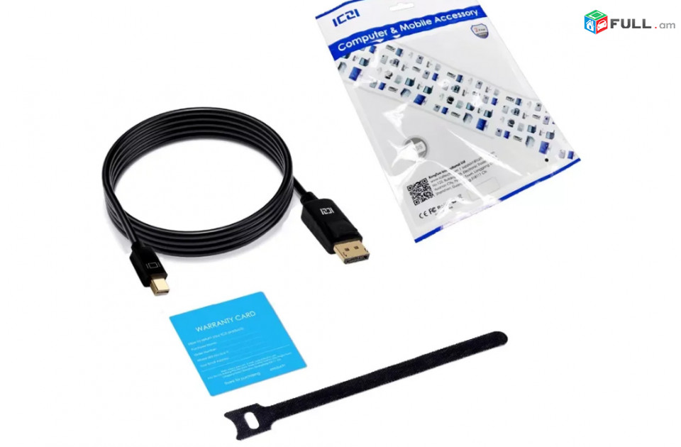 Mini Display Port To Display Port 1.8m Cable Mini DP to DP For 4K/60HZ Video