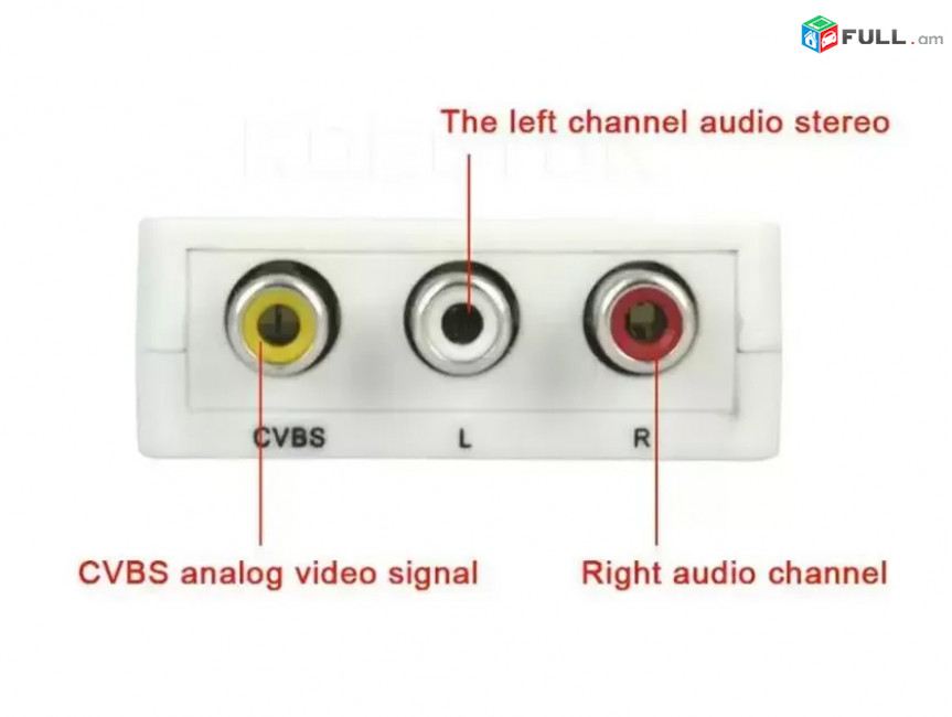 HDMI To AV Converter, Adapter 720px, Տուփով for HD Video