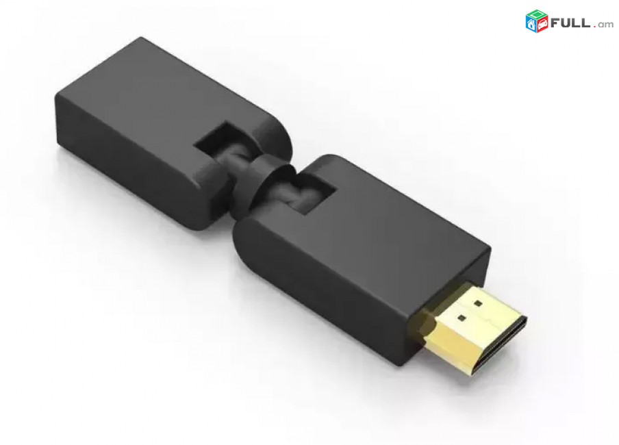 Ոսկեջրած 360 Degree HDMI Male to Female Adapter USA-ic