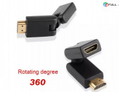 Ոսկեջրած 360 Degree HDMI Male to Female Adapter USA-ic