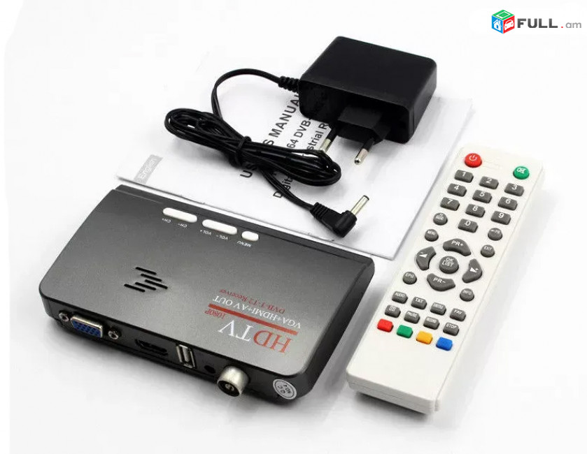 DVB-T2 TV Box, Tuner For VGA Monitors and HDMI, AV TV