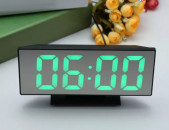 New Digital Alarm Clock LED Mirror Clock Multifunction Snooze Display Time Night Led Light Table Desktop