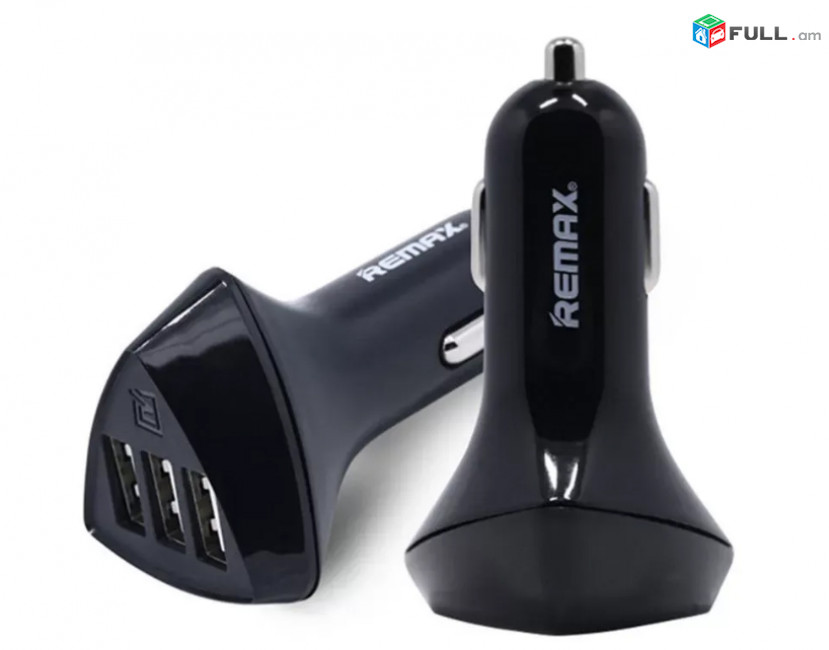 Original Remax ֆիրմայի 3 x Usb 5V/4.2A Fast Car Charger