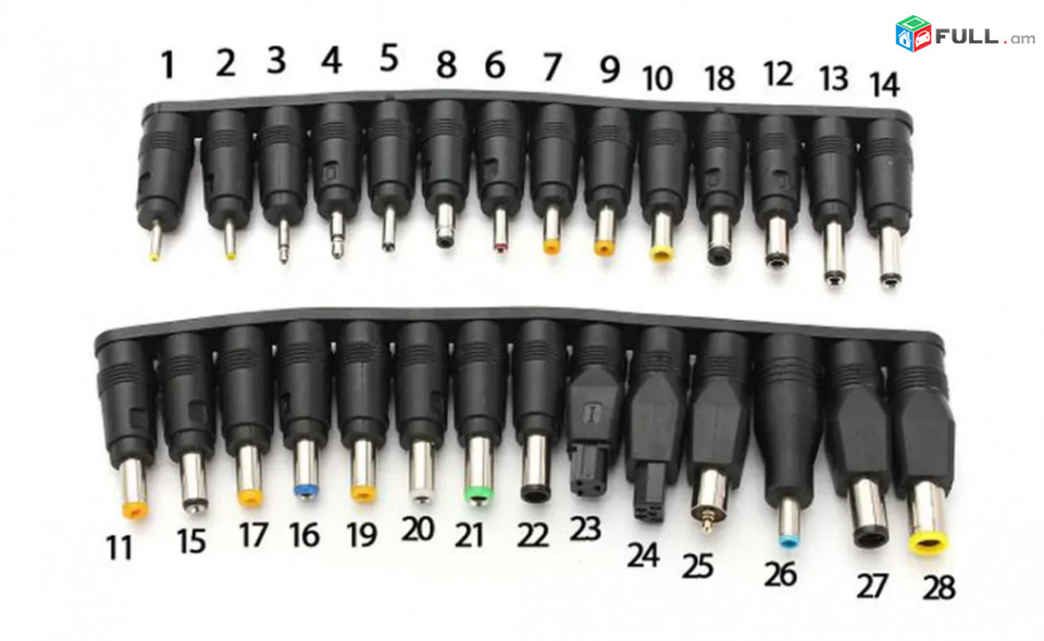 From Standard 5.5mm to 28 Type Charger adapters For Notebooks