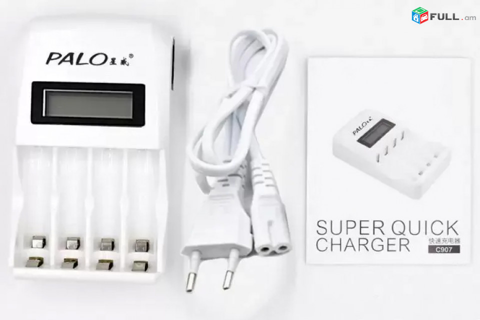 Charger AA, AAA Rechargeable Լիցքավորվող էլեմենտների համար