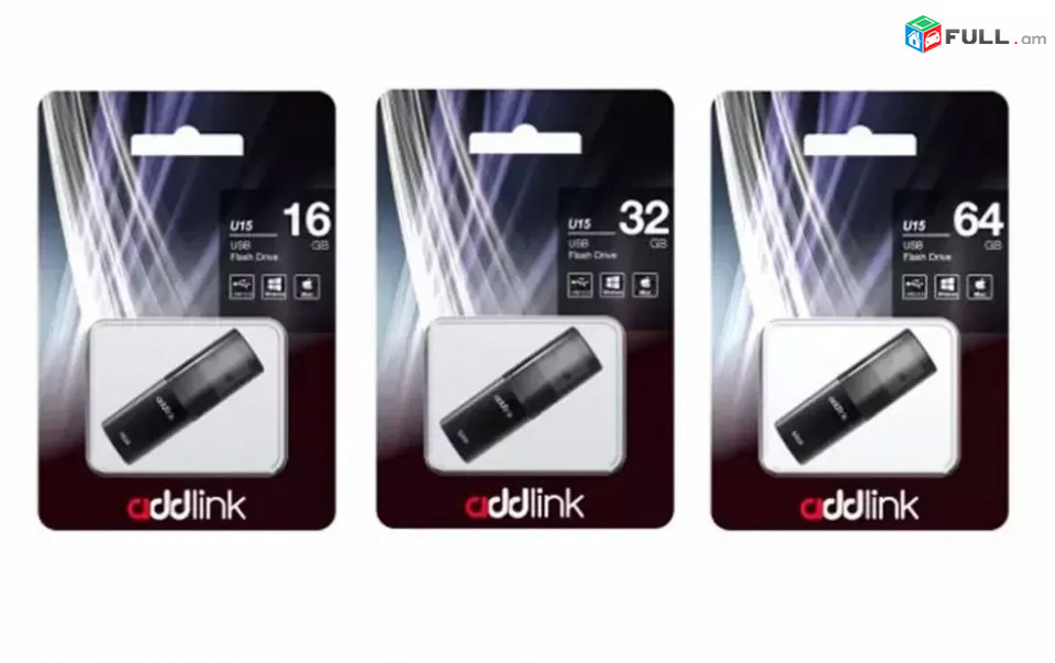 Addlink ֆլեշկա 16GB, 32GB, 64gb USB 2.0 2021 Model, Original