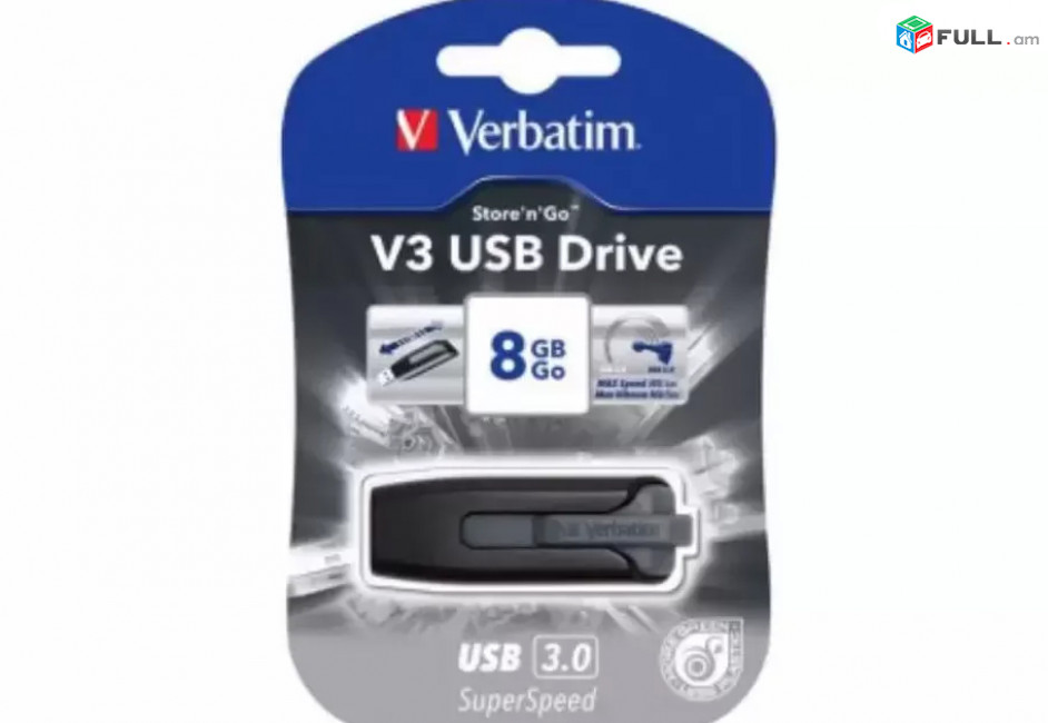 Verbatim ֆլեշկա 8GB, 16GB Original, V3 USB 3.0