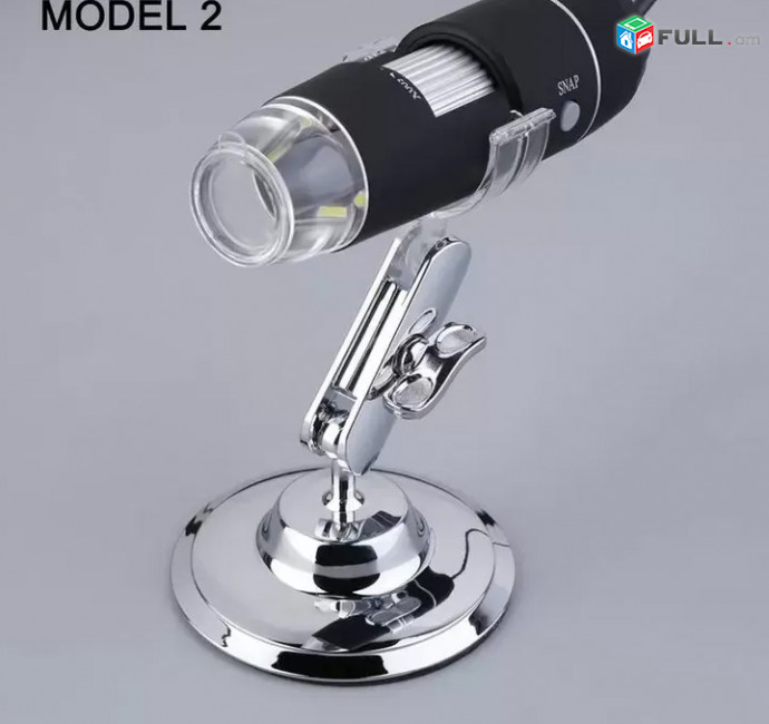 8 LED and 50-500X USB Microscope For PC With Stand - Model 1 ev Model 2