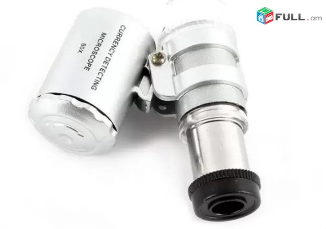 Mini 60X LED UV Light Microscope, Xoshoracuyc, Lupa