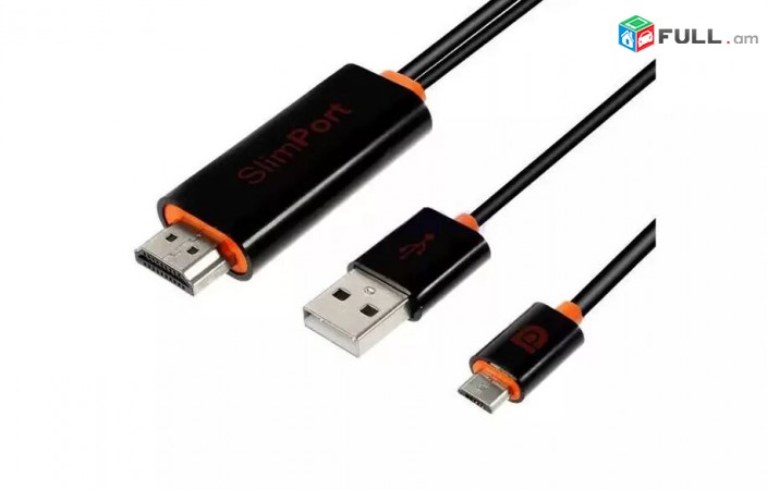 Tupov, Original SlimPort to HDMI TV adapter USA-ic + 2M kabel